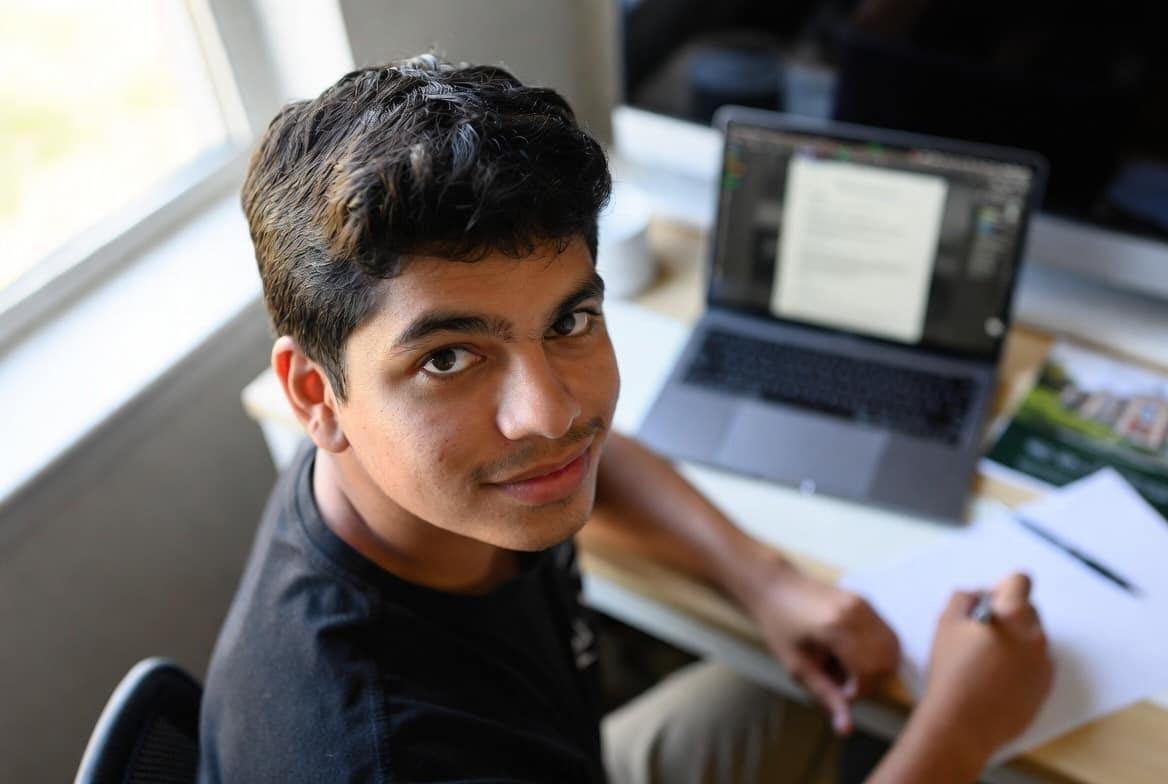 High school student in LTWN's online SAT and ACT test prep class — verbal, reading and writing prep for grades 8–11